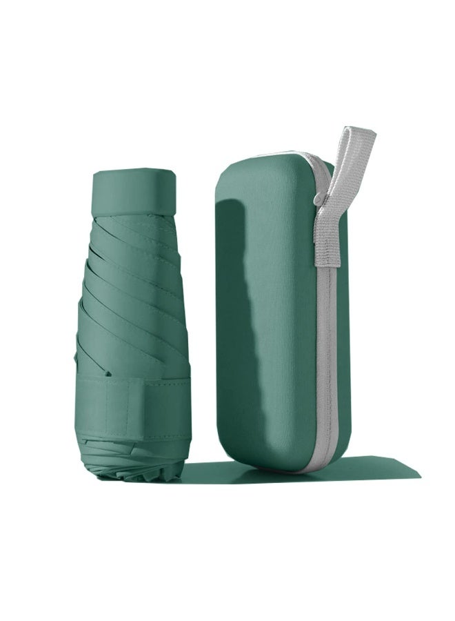 CMGTYYD. مظلة صغيرة للحقيبة، حماية من الأشعة فوق البنفسجية UPF 50+ - مظلة صغيرة خفيفة الوزن للسفر للمطر والشمس - مظلة قابلة للطي 5 مرات للنساء والأطفال، ألوان متعددة - Image 1