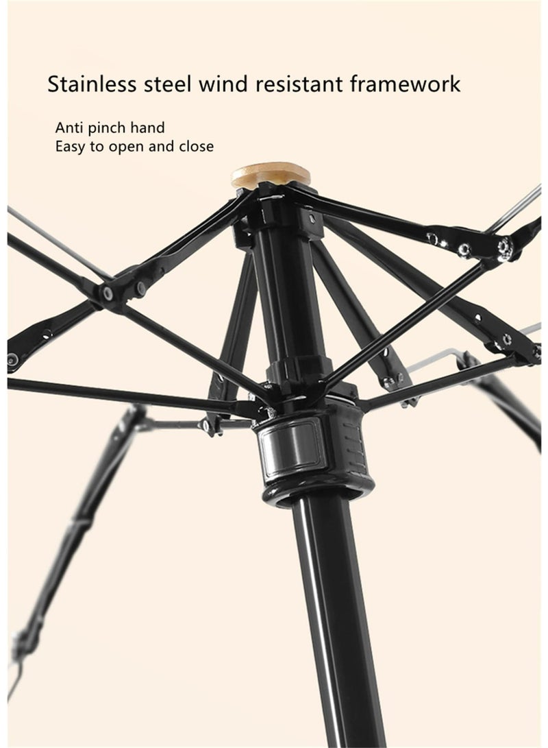 CMGTYYD. مظلة صغيرة للحقيبة، حماية من الأشعة فوق البنفسجية UPF 50+ - مظلة صغيرة خفيفة الوزن للسفر للمطر والشمس - مظلة قابلة للطي 5 مرات للنساء والأطفال، ألوان متعددة - Image 5