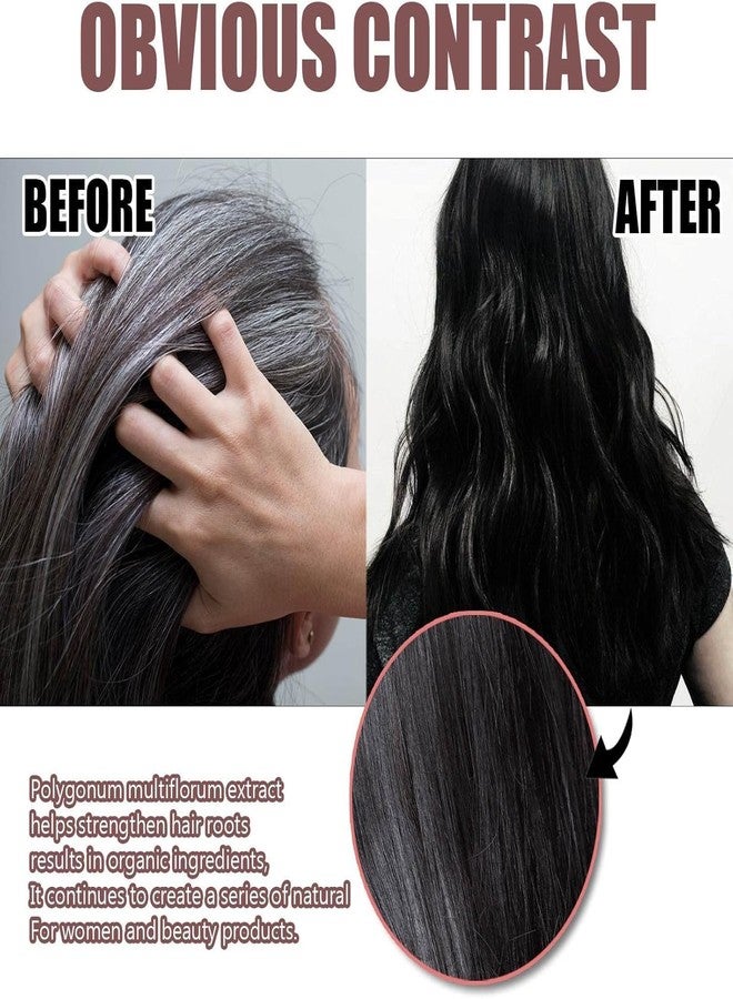 SYLVERA Polygonum Multiflorum Shampoo Bar - Anti-Gray Hair & Blackening Shampoo Stick - Promotes Hair Growth, Guards Against Hair Loss - Moisturizes & Repairs Damaged Natural Essence Hair Soap - Sulfate-Free, Suitable (2) - Image 3