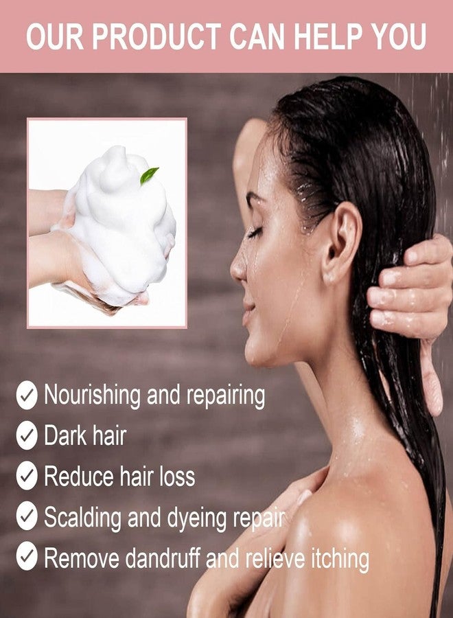 SYLVERA Polygonum Multiflorum Shampoo Bar - Anti-Gray Hair & Blackening Shampoo Stick - Promotes Hair Growth, Guards Against Hair Loss - Moisturizes & Repairs Damaged Natural Essence Hair Soap - Sulfate-Free, Suitable (2) - Image 5