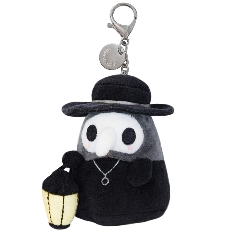 Squishable Micro Plague Doctor The Mysterious Doctor Plague Collection 3 in Soft Toy Collectible Stuffed Animal Metal Keychain Backpack Clip - Image 3