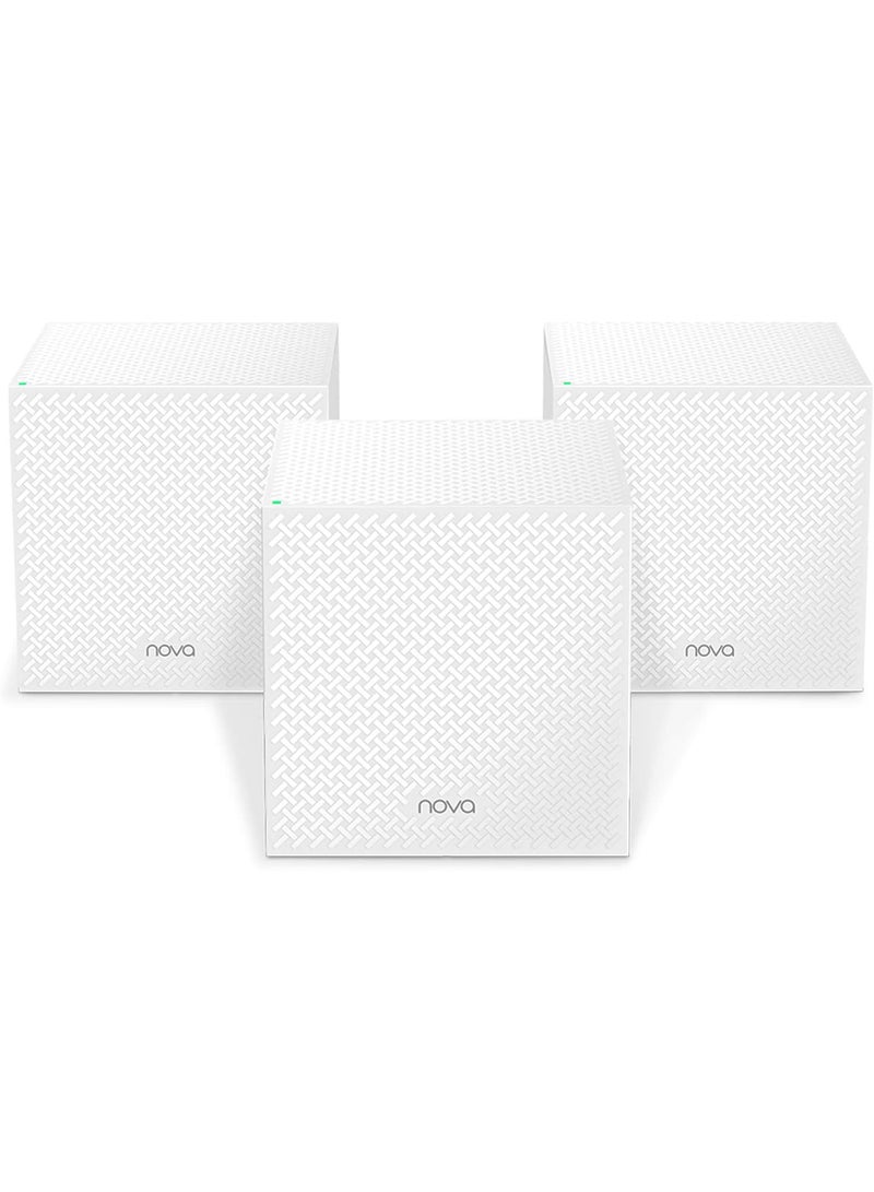 Tenda Nova Tri-band Mesh WiFi System (MW12)-Up to 6000 sq.ft. Whole Home Coverage, Replaces WiFi Router and Extender, Gigabit Mesh Router, Parental Controls, Easy setup, 3-pack White - Image 1