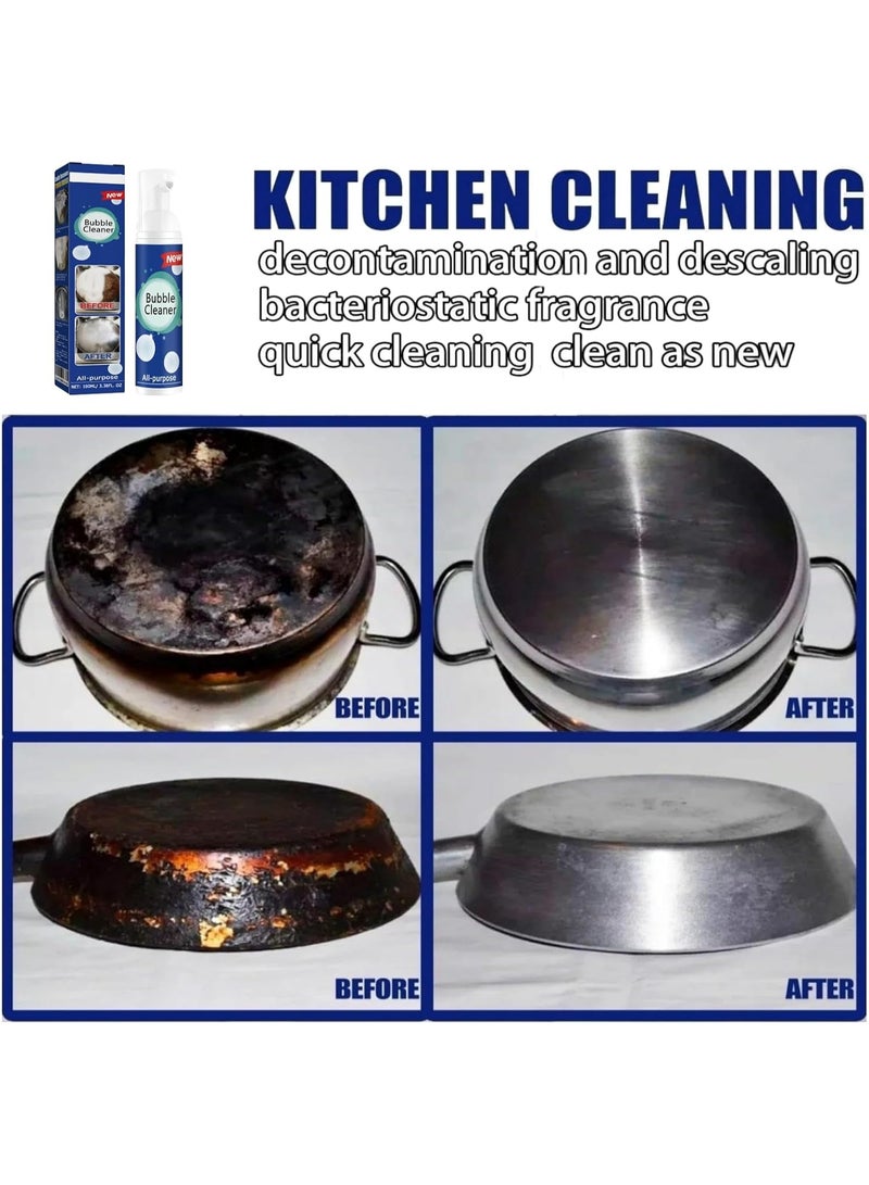 JUE-FISH Powerful Foam Cleaner Spray - Deep Fat Fryer, Kitchen, BBQ, Drain Stain Remover - Heavy Duty Degreaser - All Purpose - 100ml - Image 2