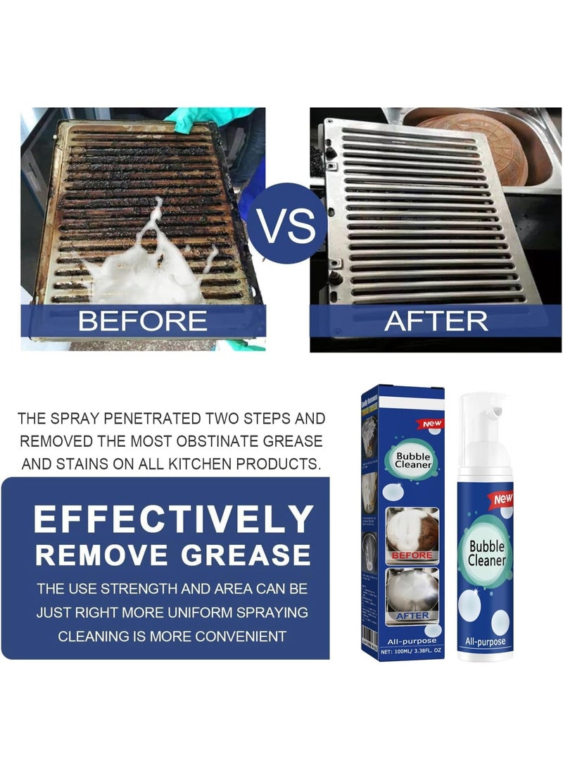 JUE-FISH Powerful Foam Cleaner Spray - Deep Fat Fryer, Kitchen, BBQ, Drain Stain Remover - Heavy Duty Degreaser - All Purpose - 100ml - Image 5