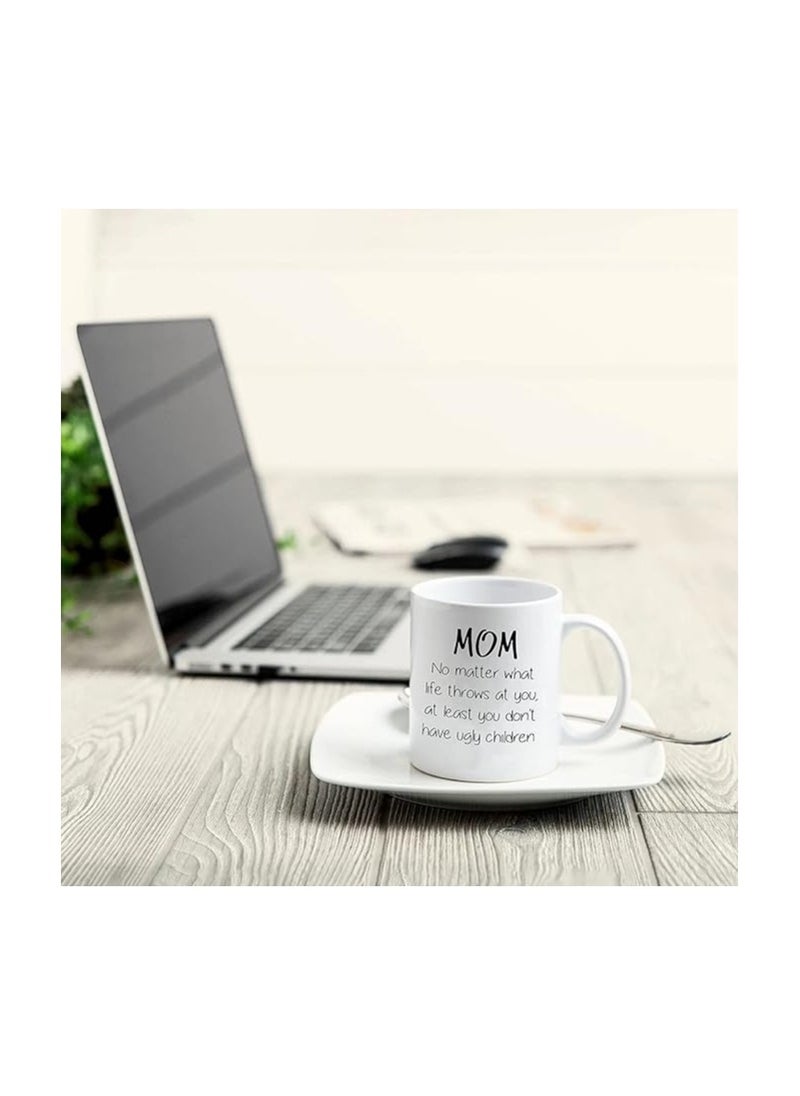 PRINTSHOP4ME Mother's Day Ceramic Mug For Best Mom Ever-Best Gifts Mom-Birthday Gifts From Daughter Son-Gifts For Mom  - Image 4