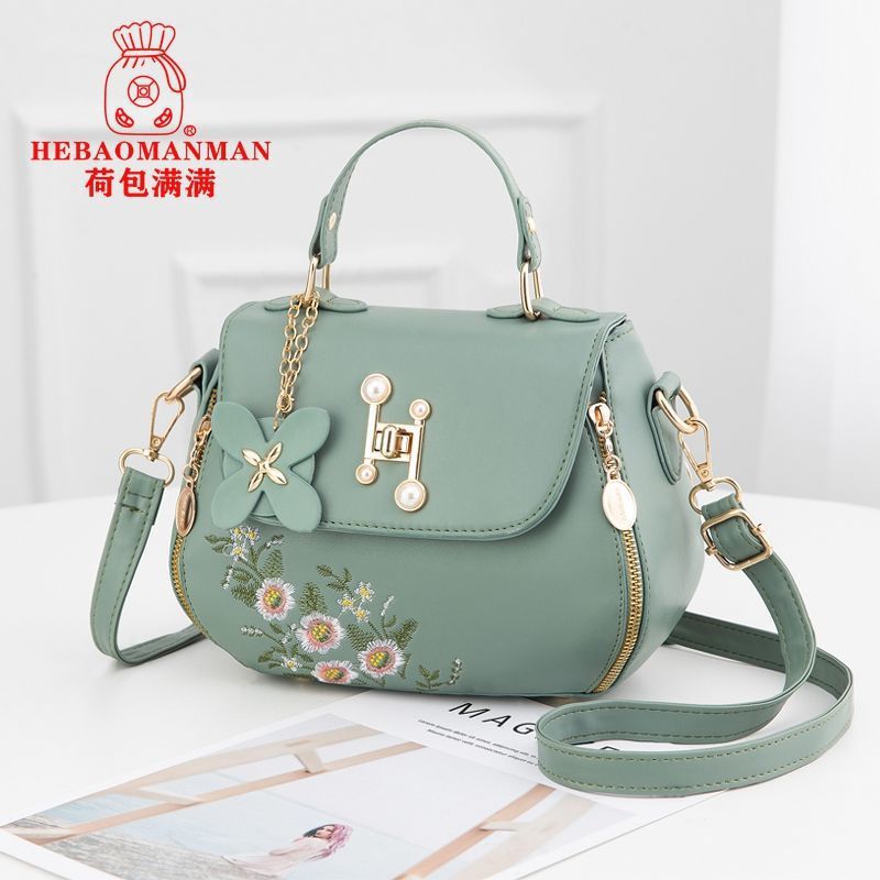 Women'S Bag Women'S 2022 New All-Match Middle-Aged Mother'S Bag Embroidered Shoulder Crossbody Handbag For Women - Image 2