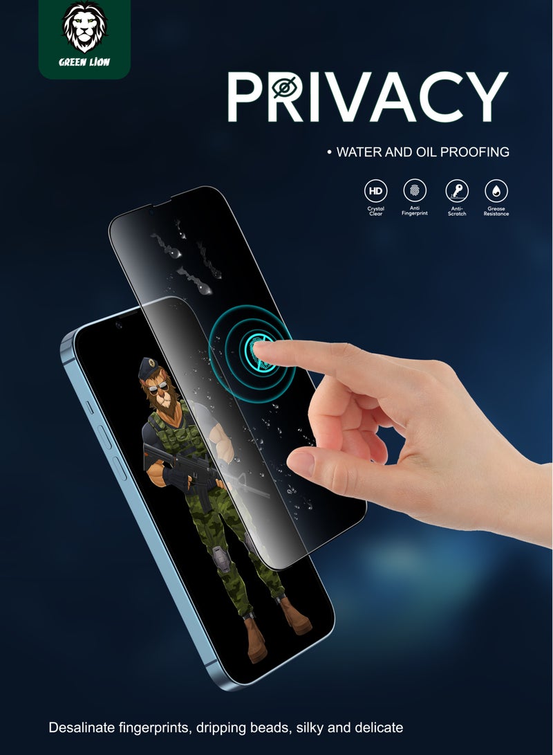 3D Privacy Glass Screen Protector Pet HD Anti Broken Soft Edge for iPhone 12 / 12Pro / Scratch Resistant / Ultra Hardness / 100% Bubble Free / Crystal Clear / Anti Fingerprint / Shockproof Test / Full Coverage / Grease Resistance / Tempered Glass / Definition Clarity / Highly Responsive - Black
