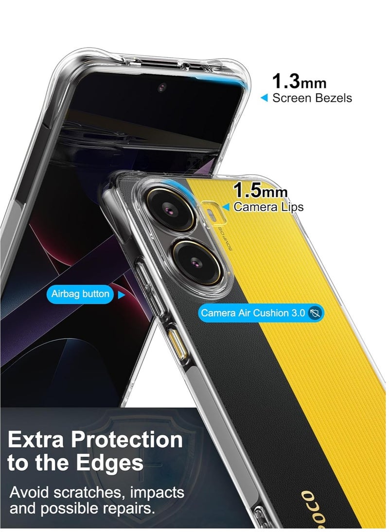 BORTONY - Xiaomi Poco X7 Pro 5G Case Cover Soft Silicone Protective Case with Reinforced Corners Camera Protection Cover For Xiaomi Poco X7 Pro 5G - Image 1