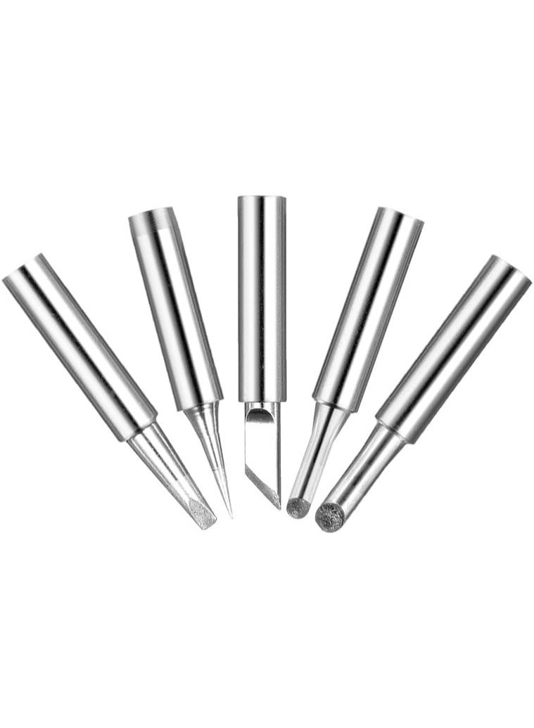 MJZ 7pcs Soldering Iron Kit,  Electric Soldering Iron 60W Adjustable Temperature Welding Iron Kit + 5 Replacement Soldering Tips Set for Welding Circuit Board Appliance Repair and Home DIY - Image 5