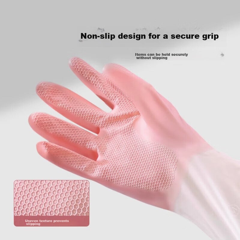 Guangduola Dishwashing Gloves, Kitchen Cleaning Gloves, Household Laundry Gloves, Durable Waterproof Non-Slip Gloves, Thin, 3 Pairs Per Pack - Image 4