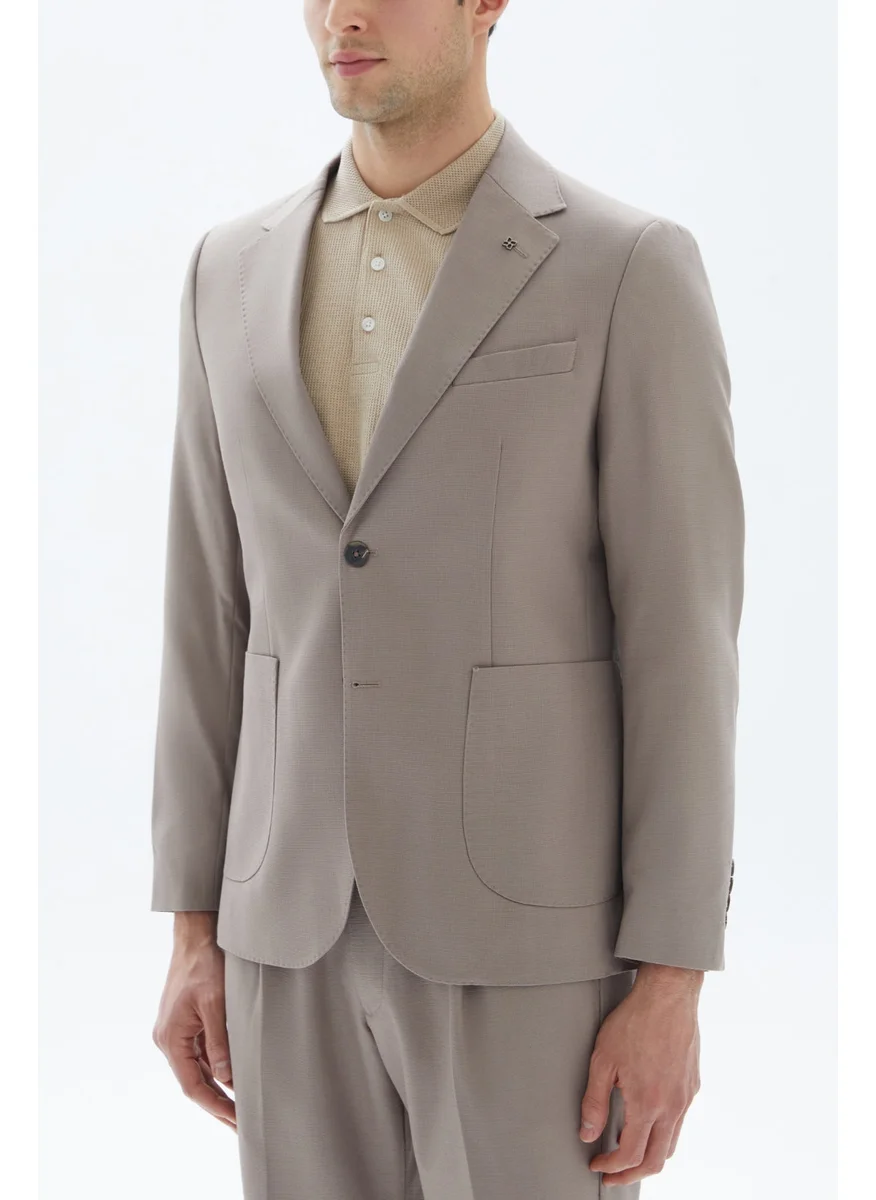 Wecre8 Beige Patch Blazer By WECRE8