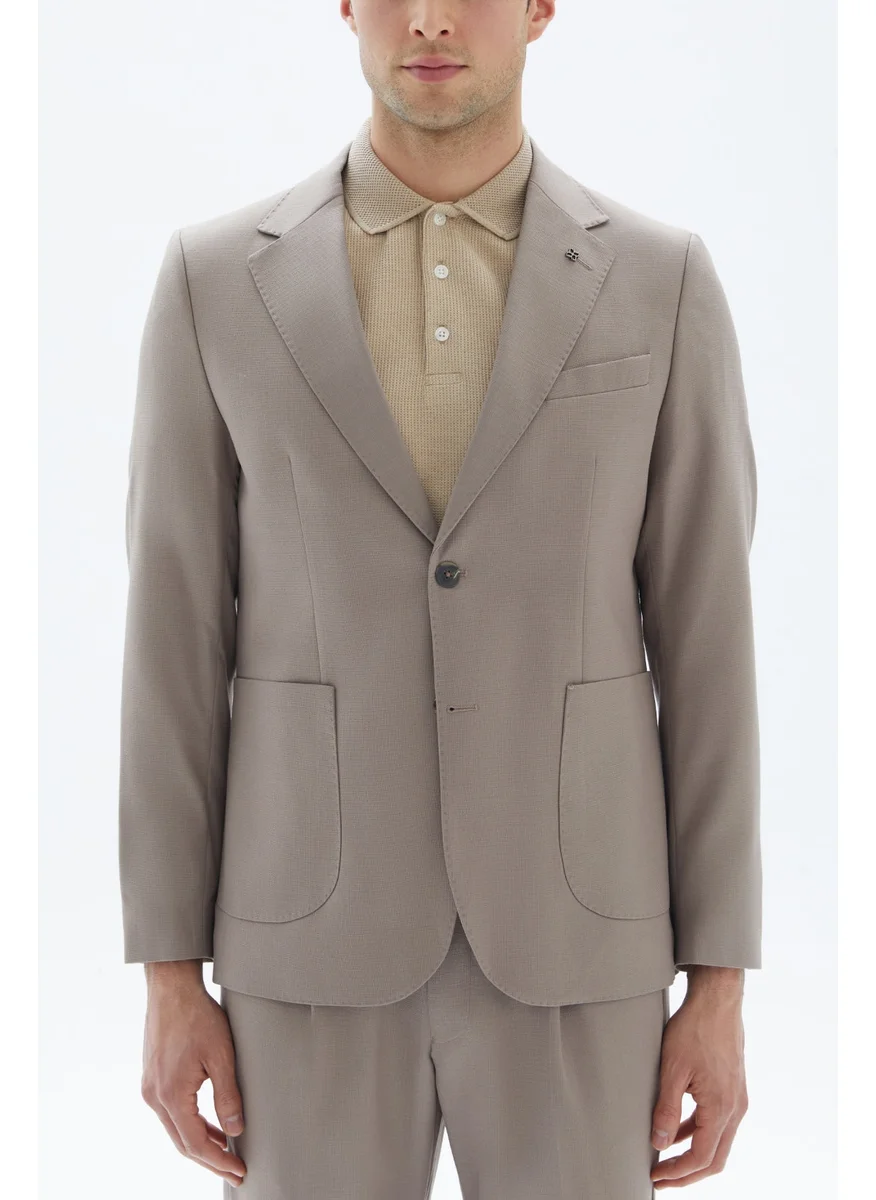 Wecre8 Beige Patch Blazer By WECRE8