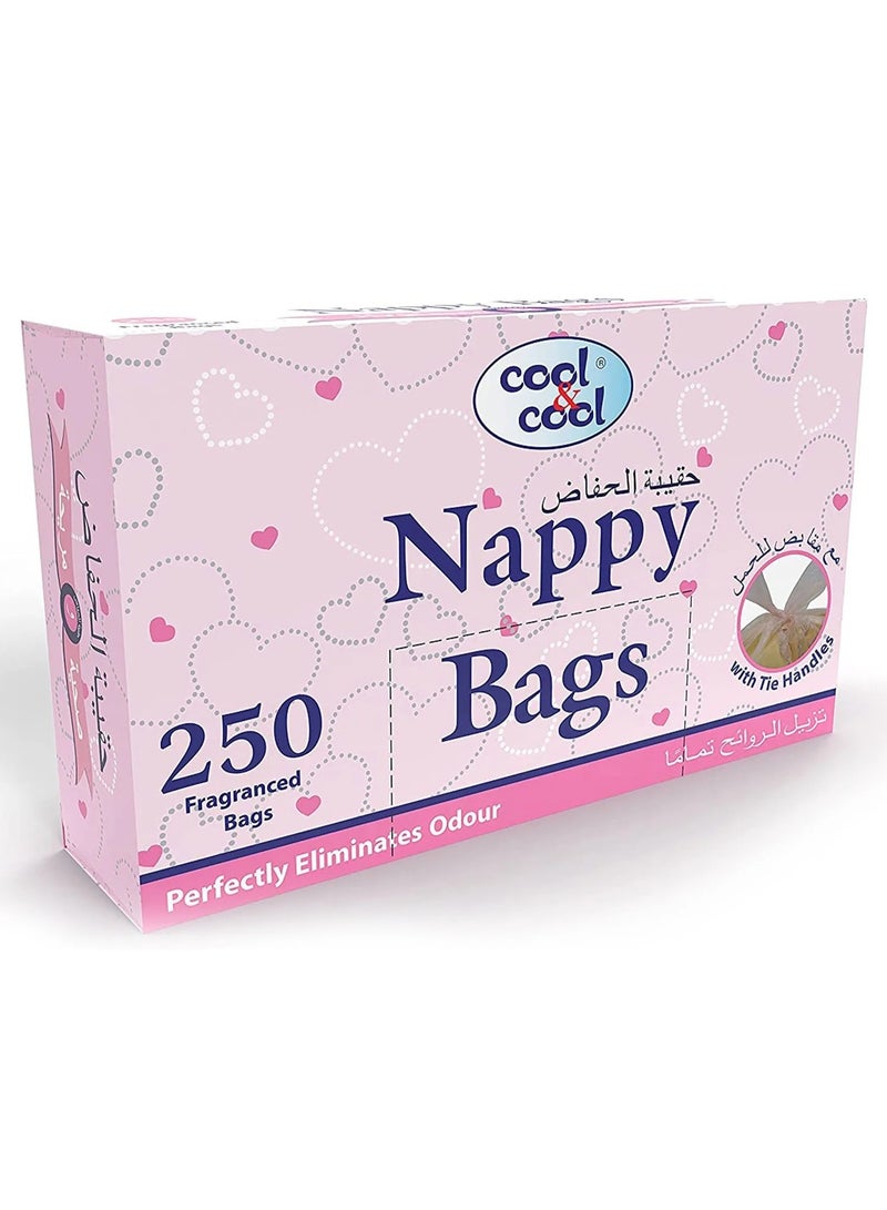 Cool & Cool Fragranced Nappy Bags 250 Pcs - Image 1