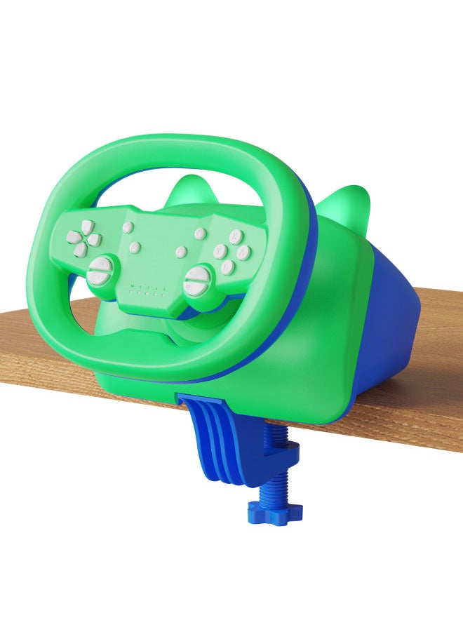 Generic - Game Steering Wheel Cat Ear Bluetooth Wired Dual-mode Connection Steering Wheel For Android For Apple Children Gift-Product Color:Custom Color - Image 1