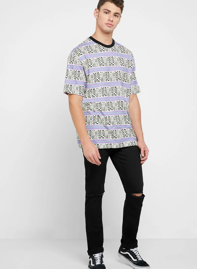 TOPMAN Ripped Slim Fit Jeans