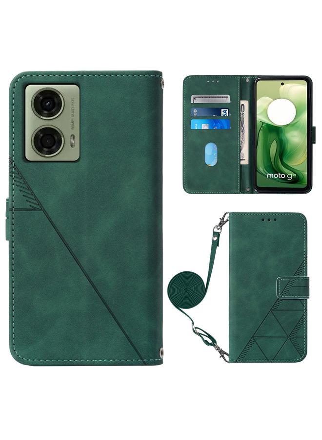 اس-توب جراب لهاتف Motorola Moto G04 4G / G24 4G جراب هاتف جلدي قابل للطي منقوش ثلاثي الأبعاد - Image 1