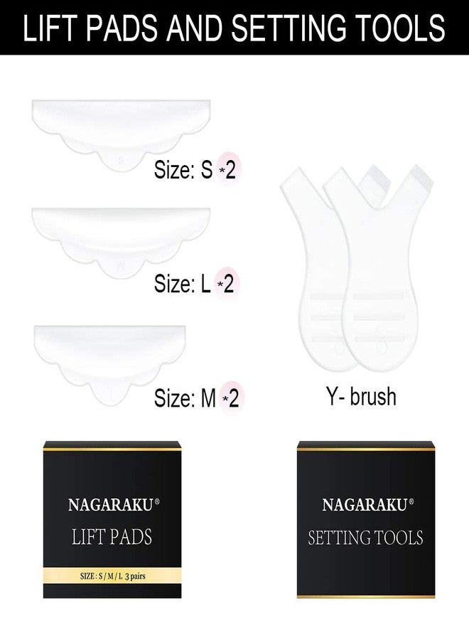 NAGARAKU Eyelashes Makeup Glue for Lashes Eyelash 5ml Glue Low Smell Non Odorless Fast Dry Sticker Connecting Fans (Lash Lift Kit) - Image 5