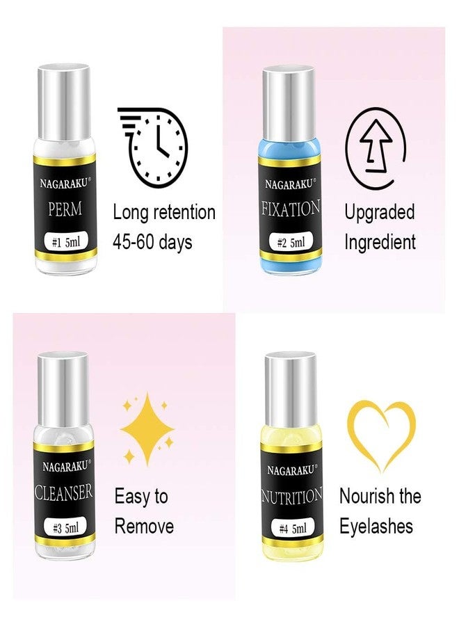 NAGARAKU Eyelashes Makeup Glue for Lashes Eyelash 5ml Glue Low Smell Non Odorless Fast Dry Sticker Connecting Fans (Lash Lift Kit) - Image 4
