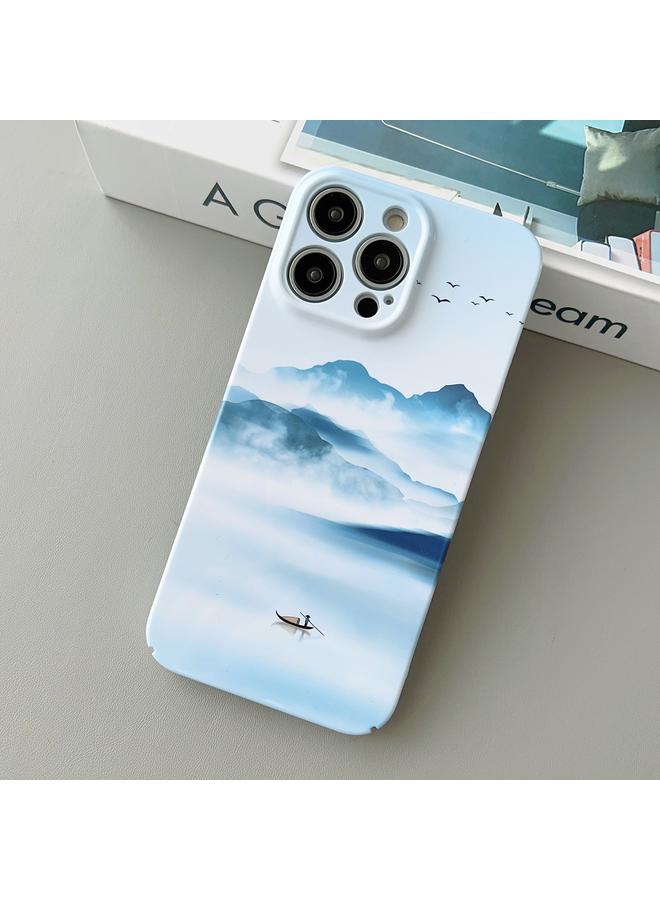 زبون جراب لهاتف iPhone 12 Pro، جراب هاتف PC لامع بفتحة دقيقة - Image 1