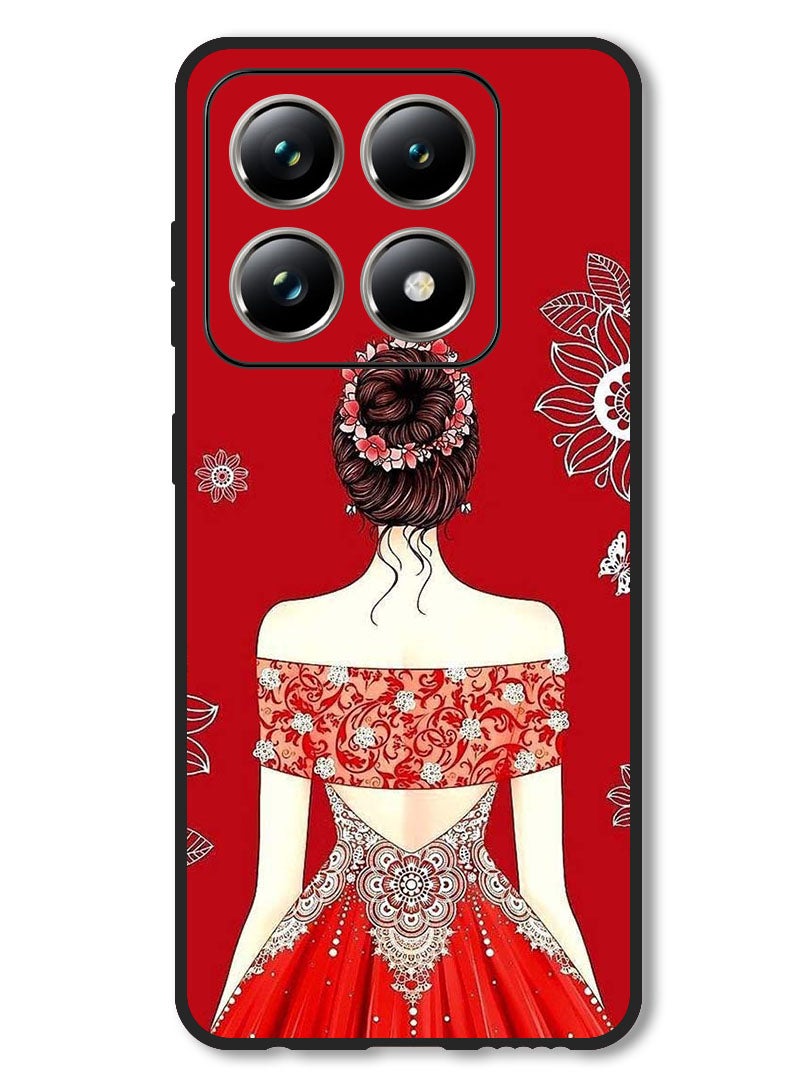 Theodor Case Compatible with Xiaomi 14T Pro Protection Shockproof Bumper Cover Cute Ladyy - Image 1