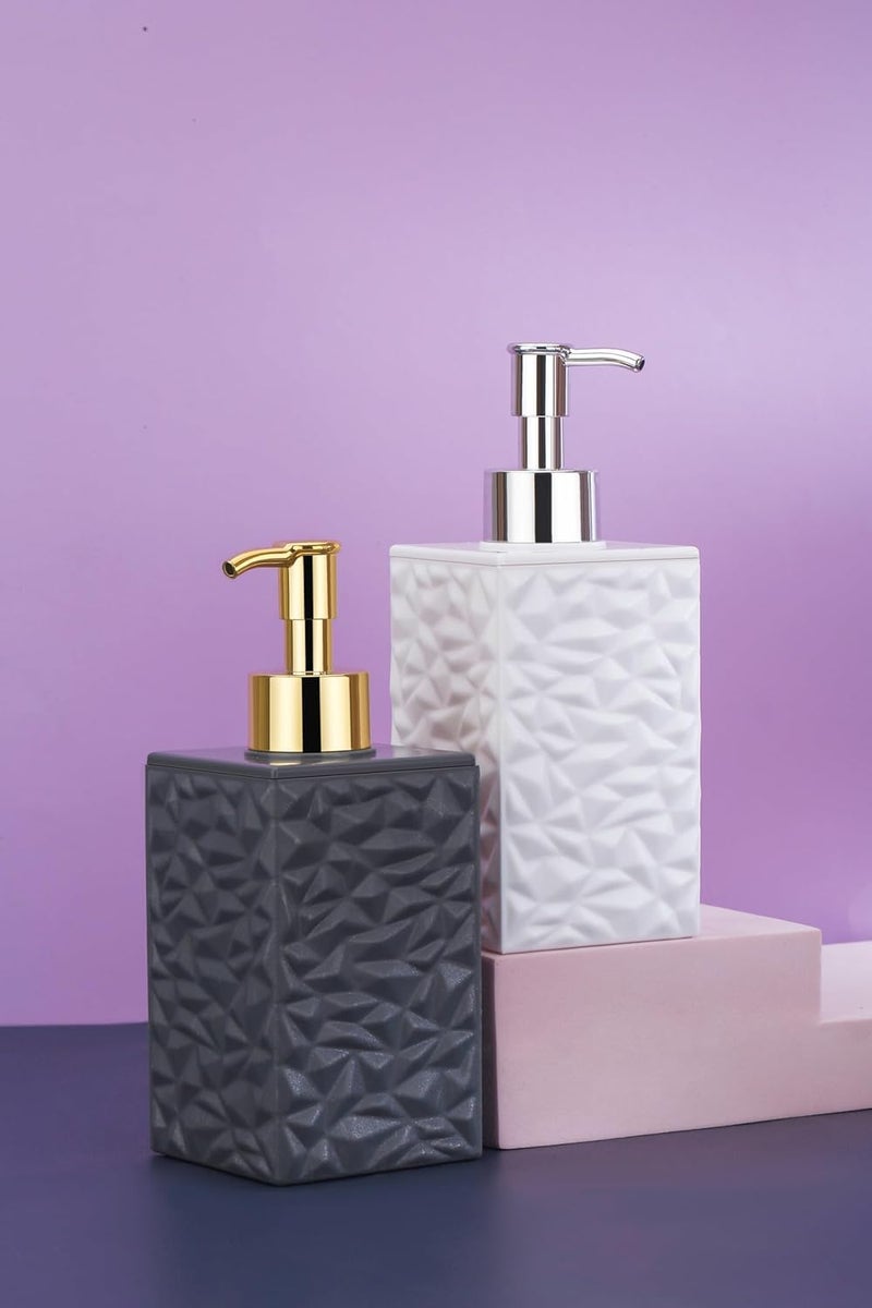 Stewit Liquid Soap Dispenser Stoneware Bottle for KitchenSoap DispeBathroom Sanitizer Lotion Shampoo Dispenser Plastic Handwashnser for Wash Basin Bathroom Accessories Multi Color - Image 4
