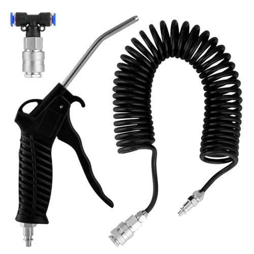 Fippy Truck Air Duster Gun with 5 Metre Recoil Air Hose, Air Seat Blow Dust Gun Heavy Duty Air Gun Cleaning Kit for Truck Semi Trailers - Image 1