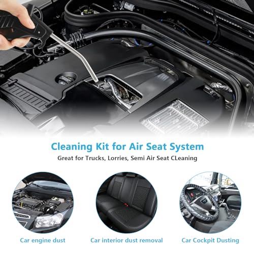 Fippy Truck Air Duster Gun with 5 Metre Recoil Air Hose, Air Seat Blow Dust Gun Heavy Duty Air Gun Cleaning Kit for Truck Semi Trailers - Image 5