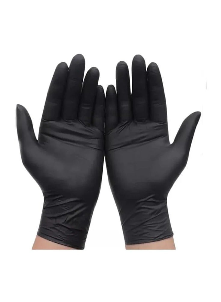 Gloves Nitrile black- 20 PCS Size M - Image 2