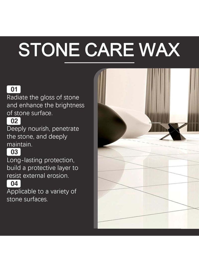 Cobest Stone Polishing Care Wax, 100G Marble & Granite Cleaner and Polish, Carnauba Wax Countertop Cleaner for Marble Furniture, Ceramic Tiles, Stone Floor, Quartz Countertop, Stone Polish Protection - Image 3
