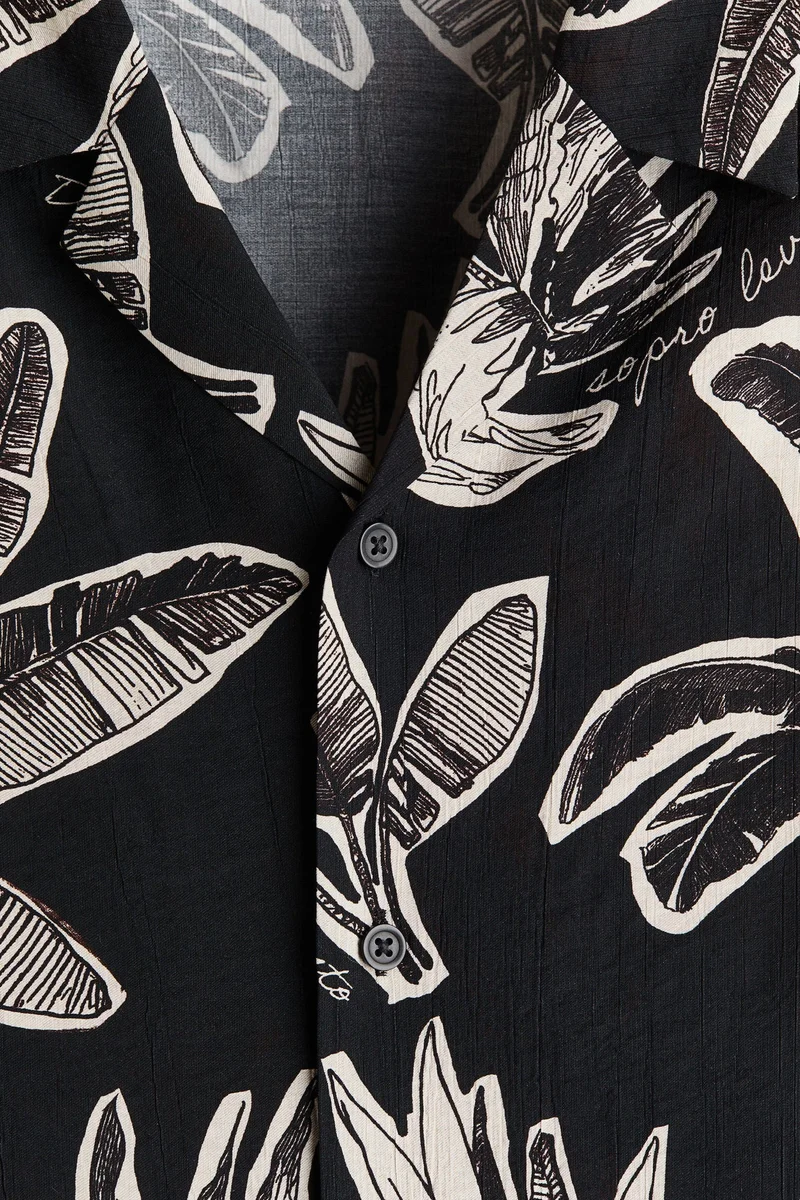 H&M  Relaxed Fit Resort shirt for Men | Best Price UAE