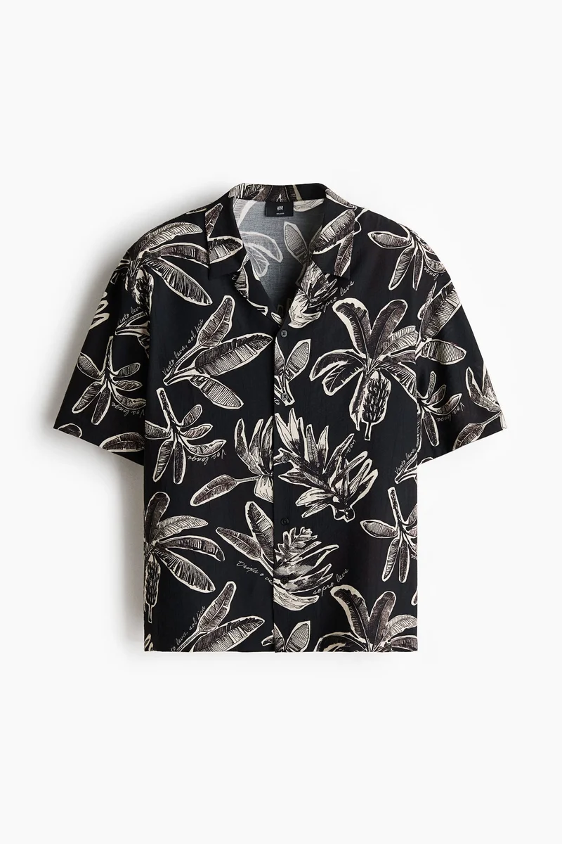 H&M  Relaxed Fit Resort shirt for Men | Best Price UAE