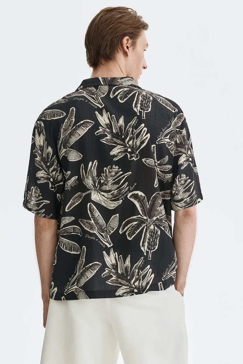H&M  Relaxed Fit Resort shirt for Men | Best Price UAE