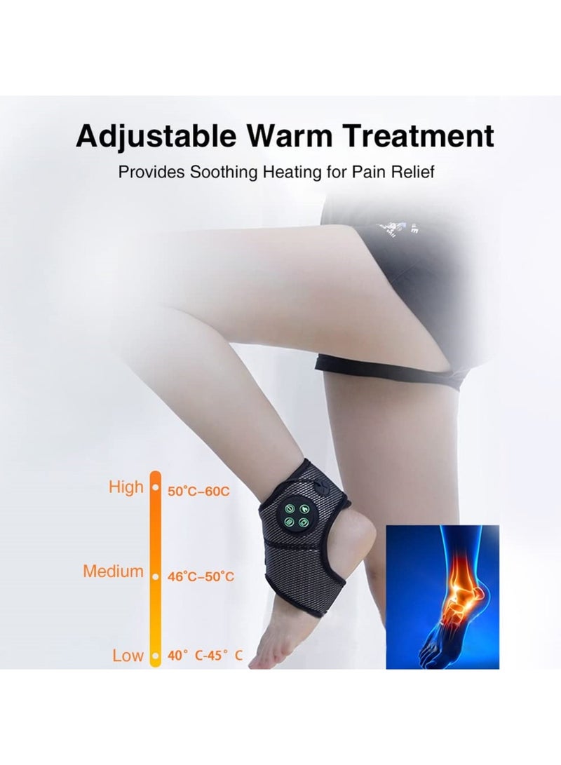 Ru syanl Smart Ankle Brace Foot Compression Electric Ankle Massager Heating Brace for Foot Pain Relief and Relaxation  - Image 4