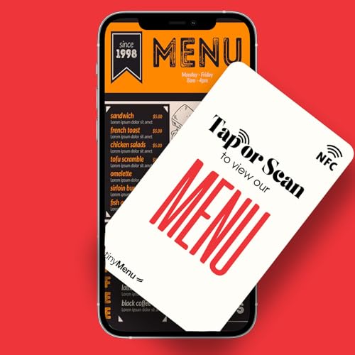 tinydabba Menu NFC Card | along with QR Code | NFC & QR Menu | For Hotels, cafe, restaurants | Free Lifetime Dashbaord - Image 2