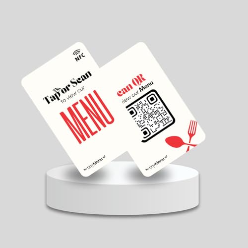 tinydabba Menu NFC Card | along with QR Code | NFC & QR Menu | For Hotels, cafe, restaurants | Free Lifetime Dashbaord - Image 3