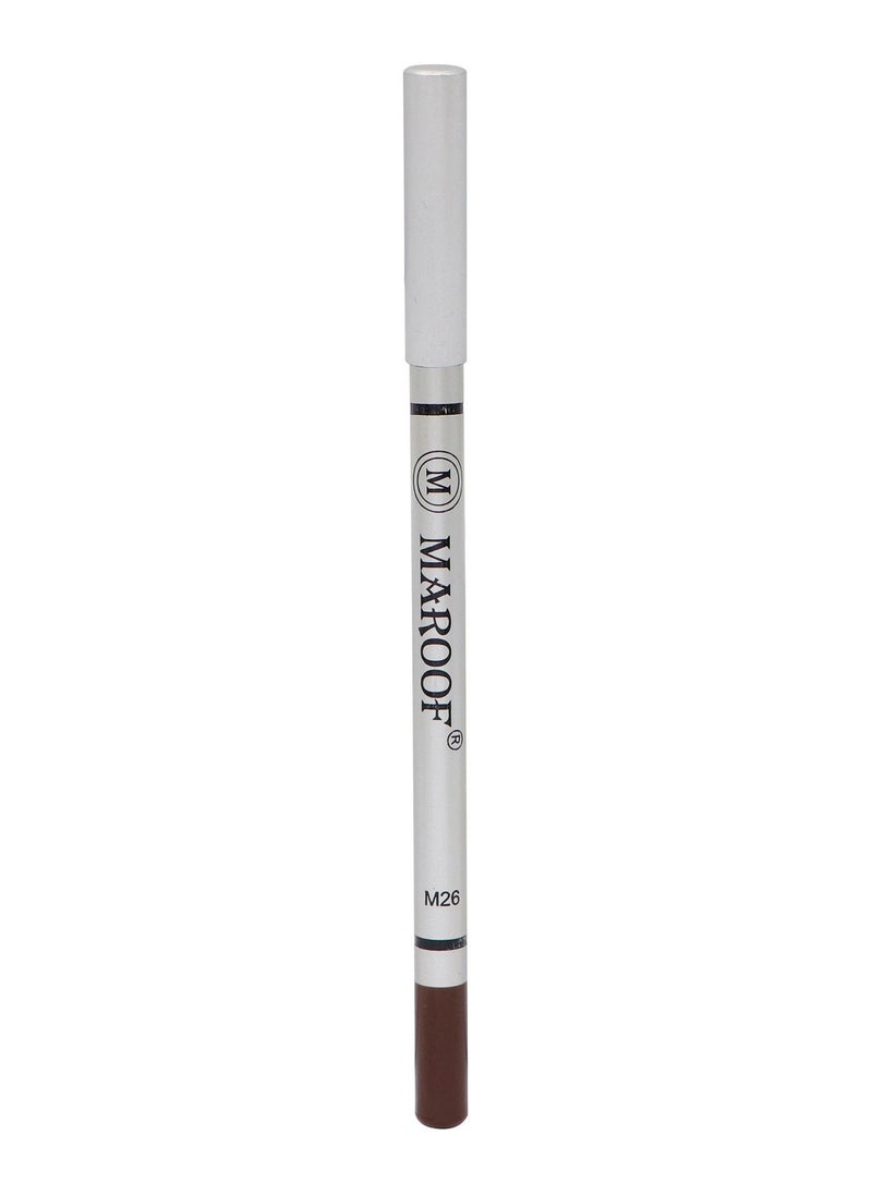 MAROOF Soft Eye and Lip Liner Pencil M26 Wood Brown - Image 2