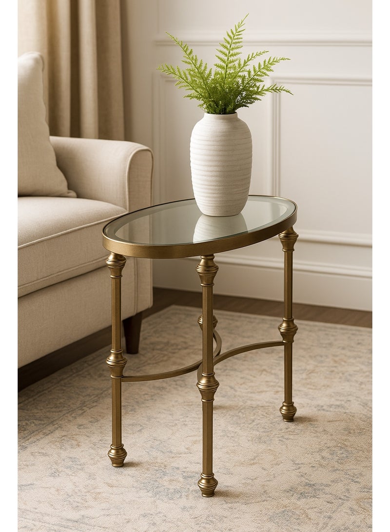 Champagne glass serving table