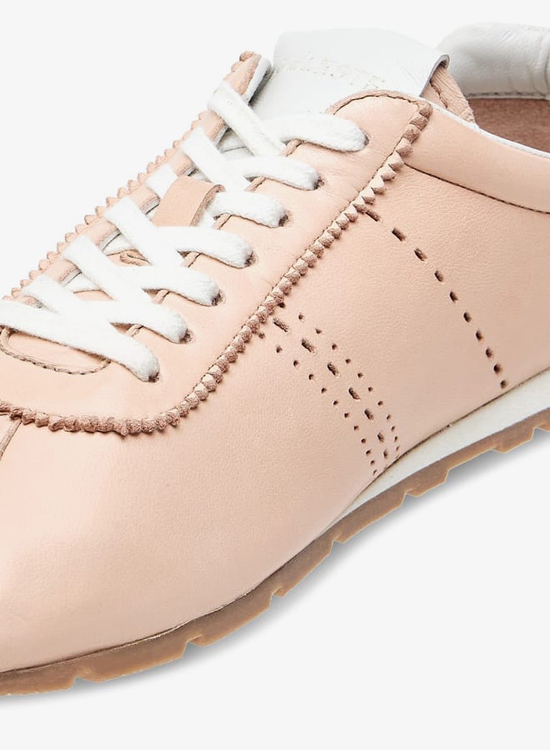 سيليست سنيكرز نسائي جلدي بكاحل مع إغلاق برباط - Image 4