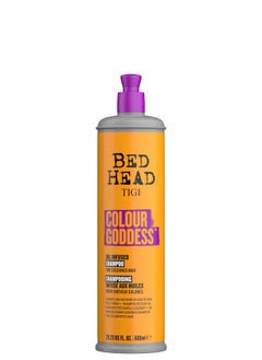 BED HEAD Head Colour Goddess Oil Infused Shampoo For Coloured Hair, Colour Protection Infused With Coconut And Almond Oil For Soft And Nourished Hair, Repairs And Hydrates Damaged Hair, 600Ml  - Image 1