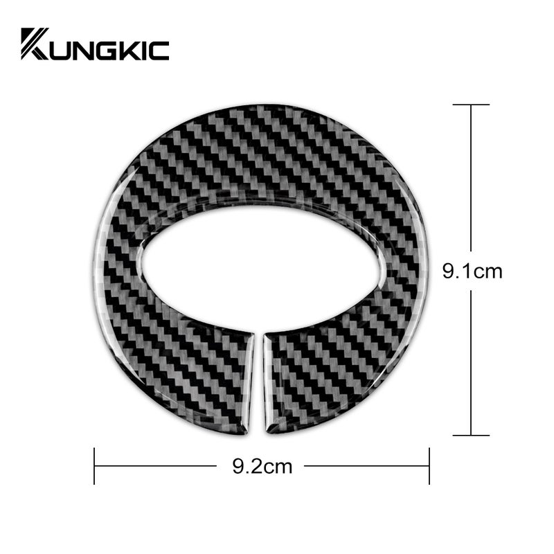 Real Carbon Fiber Sticker for Subaru Impreza 2009 2010 2011 Steering Wheel Strip Interior Trim - Image 5