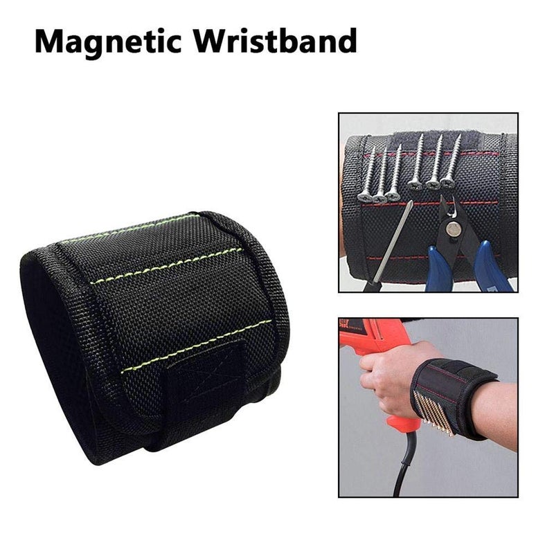 Cpixen Magnetic Wrist Band - Breathable Material, Adjustable Wrist Strap for Holding Screws, Nails, Bolts, Drill Bits, and Small Tools - Image 3