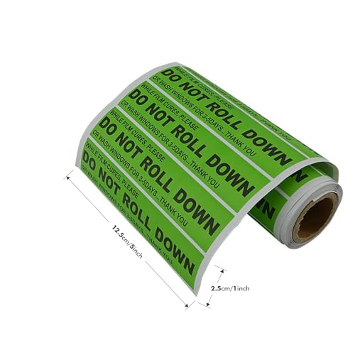 FOSHIO 100pcs/roll DO NOT ROLL Down Automotive Self-Adhesive Stickers Warning Label for Auto Vinyl Wraps Tool - Image 5