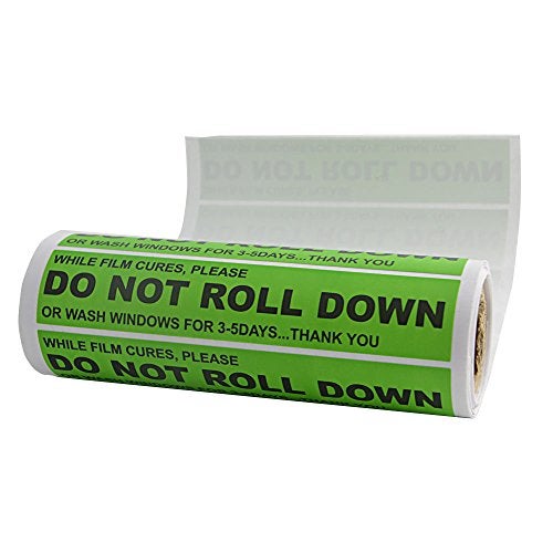FOSHIO 100pcs/roll DO NOT ROLL Down Automotive Self-Adhesive Stickers Warning Label for Auto Vinyl Wraps Tool - Image 4