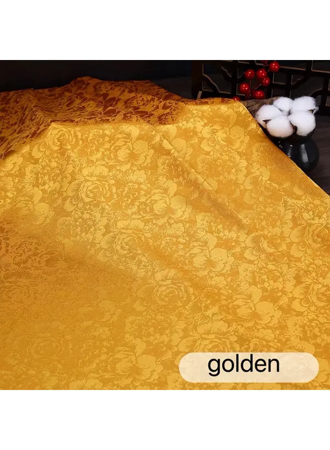 قماش البوليستر من نوع الساتان المزخرف باللون الأخضر الطاووسي، مقاس 100 سم × 70 سم، مناسب للكوزبلاي والأعمال الحرفية DIY - Image 5