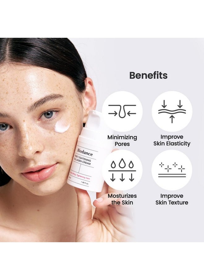BIODANCE BIODANCE Pore Tightening Collagen Cream | Korean Collagen Cream & Firming Facial Moisturizer with Collagen, Mineral water, Hyaluronic Acid for Face | 1.69 fl.oz, 50ml  - Image 2