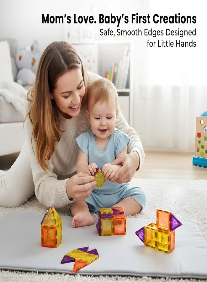 TOYTASTIC Magnetic Tiles Building Blocks for Kids Preschool Educational Magnetic Construction Toys for Creative Learning & Brain Development Safe STEM Toy for Toddlers Age 3–8 Years (16 Pieces) - Image 2