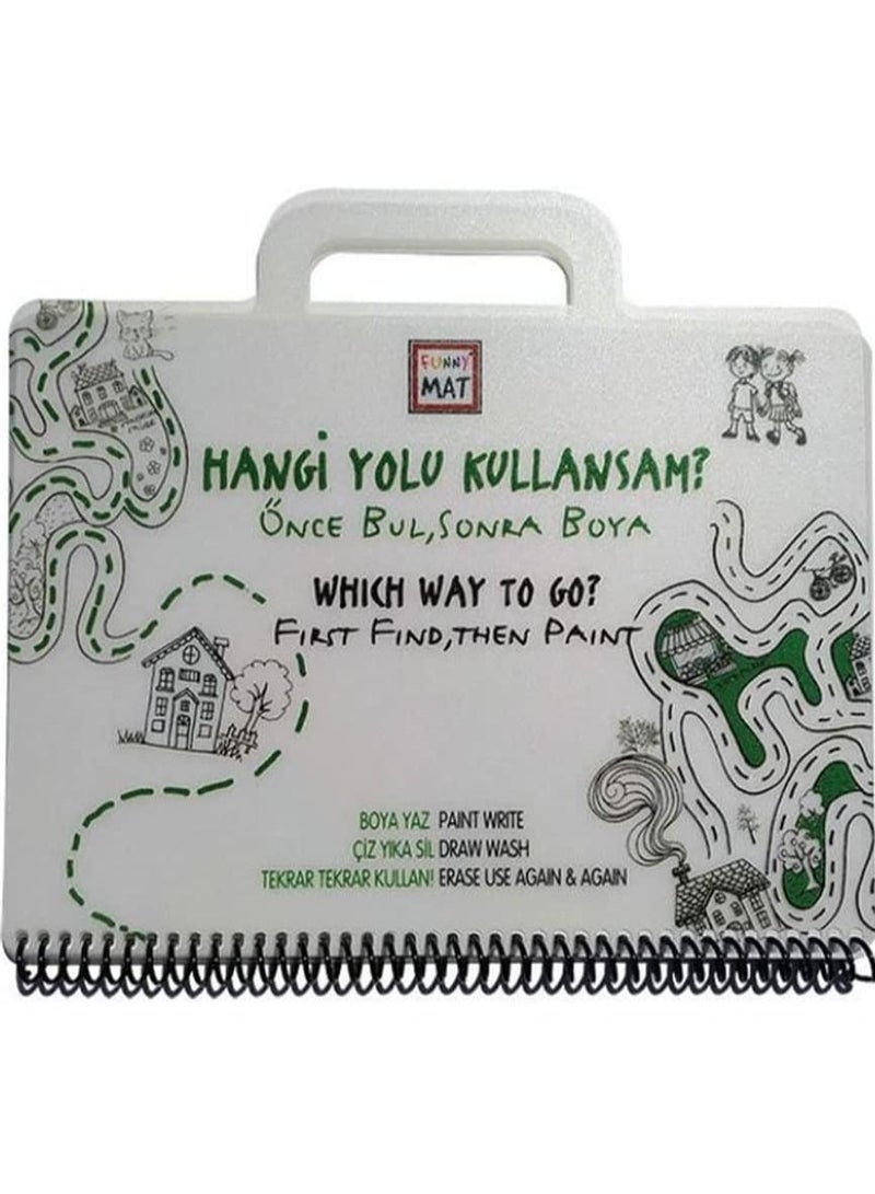 Funny Mat Washable Silicone Coloring Pads Notebooks and Mat Travel Set Way - Image 1