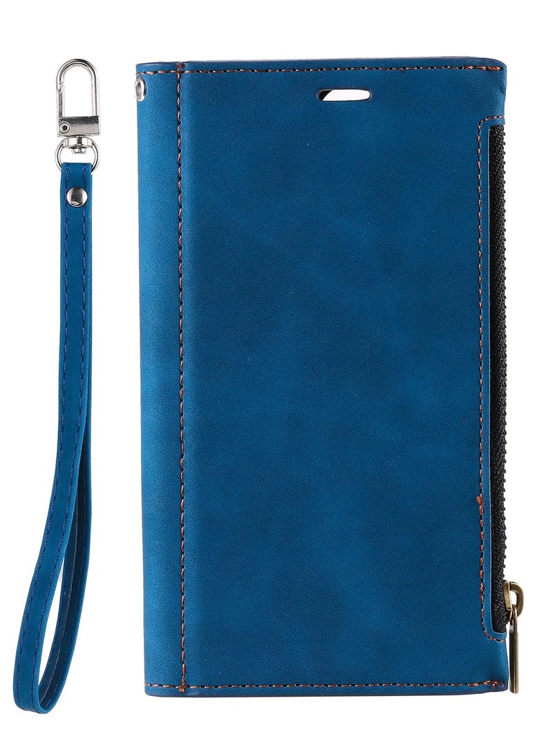 Suteni Flip Cover Card Slots Magnatic Leather Phone Case for Samsung - Image 1