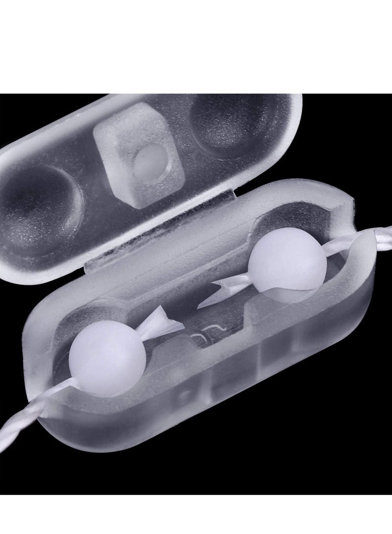 Excefore Chain Connectors, 20Pcs Plastic Roller Shade Bead Connector Replacement Vertical Roman Blind Ball Cord Clips for Blinds - Image 3