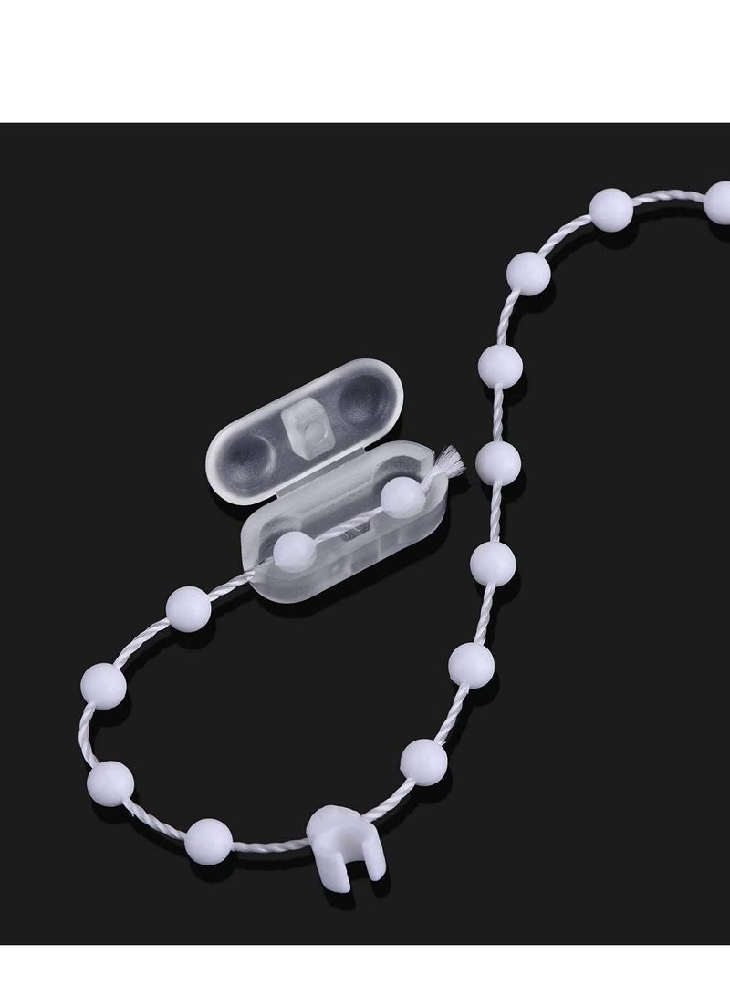 Excefore Chain Connectors, 20Pcs Plastic Roller Shade Bead Connector Replacement Vertical Roman Blind Ball Cord Clips for Blinds - Image 4